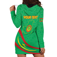 Personalized Mauritania Independence Day Hoodie Dress Coat Of Arms With Map - Wonder Print Shop