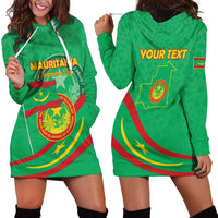 Personalized Mauritania Independence Day Hoodie Dress Coat Of Arms With Map - Wonder Print Shop