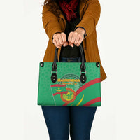 Mauritania Independence Day Leather Bag Coat Of Arms With Map - Wonder Print Shop