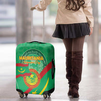 Mauritania Independence Day Luggage Cover Coat Of Arms With Map - Wonder Print Shop
