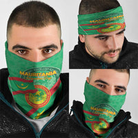 Mauritania Independence Day Neck Gaiter Coat Of Arms With Map - Wonder Print Shop
