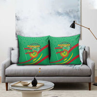 Mauritania Independence Day Pillow Cover Coat Of Arms With Map - Wonder Print Shop