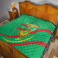 Mauritania Independence Day Quilt Coat Of Arms With Map - Wonder Print Shop