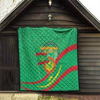Mauritania Independence Day Quilt Coat Of Arms With Map - Wonder Print Shop