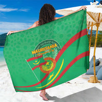 Mauritania Independence Day Sarong Coat Of Arms With Map - Wonder Print Shop