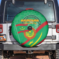 Mauritania Independence Day Spare Tire Cover Coat Of Arms With Map - Wonder Print Shop