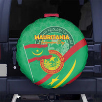 Mauritania Independence Day Spare Tire Cover Coat Of Arms With Map - Wonder Print Shop