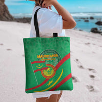 Mauritania Independence Day Tote Bag Coat Of Arms With Map - Wonder Print Shop