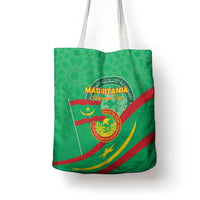 Mauritania Independence Day Tote Bag Coat Of Arms With Map - Wonder Print Shop