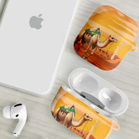 Mauritania Sahara AirPods Case Camel With Map - Wonder Print Shop