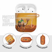 Mauritania Sahara AirPods Case Camel With Map - Wonder Print Shop