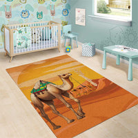 Mauritania Sahara Area Rug Camel With Map - Wonder Print Shop