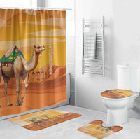 Mauritania Sahara Bathroom Set Camel With Map - Wonder Print Shop