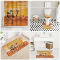 Mauritania Sahara Bathroom Set Camel With Map - Wonder Print Shop