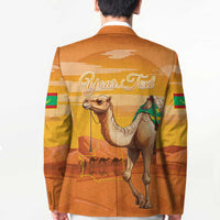 Personalized Mauritania Sahara Blazer Camel With Map - Wonder Print Shop
