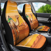 Mauritania Sahara Car Seat Cover Camel With Map - Wonder Print Shop