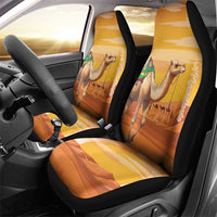 Mauritania Sahara Car Seat Cover Camel With Map - Wonder Print Shop