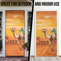Mauritania Sahara Door Cover Camel With Map - Wonder Print Shop
