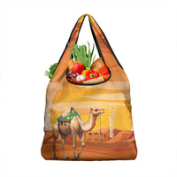Mauritania Sahara Grocery Bag Camel With Map - Wonder Print Shop