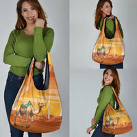 Mauritania Sahara Grocery Bag Camel With Map - Wonder Print Shop