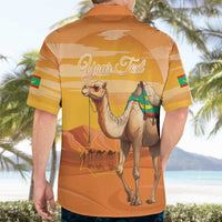 Personalized Mauritania Sahara Hawaiian Shirt Camel With Map - Wonder Print Shop