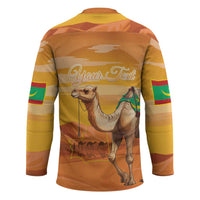 Personalized Mauritania Sahara Hockey Jersey Camel With Map - Wonder Print Shop