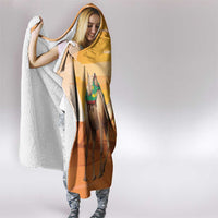 Mauritania Sahara Hooded Blanket Camel With Map - Wonder Print Shop
