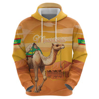 Personalized Mauritania Sahara Hoodie Camel With Map - Wonder Print Shop