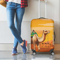 Mauritania Sahara Luggage Cover Camel With Map - Wonder Print Shop
