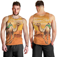 Personalized Mauritania Sahara Men Tank Top Camel With Map - Wonder Print Shop