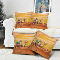Mauritania Sahara Pillow Cover Camel With Map - Wonder Print Shop