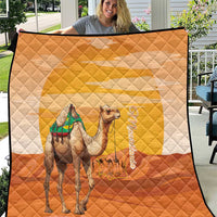 Mauritania Sahara Quilt Camel With Map - Wonder Print Shop