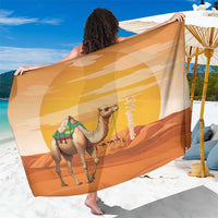 Mauritania Sahara Sarong Camel With Map - Wonder Print Shop