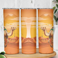 Personalized Mauritania Sahara Skinny Tumbler Camel With Map - Wonder Print Shop