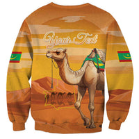 Personalized Mauritania Sahara Sweatshirt Camel With Map - Wonder Print Shop