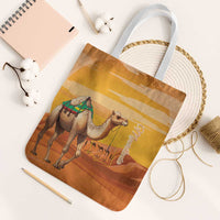 Mauritania Sahara Tote Bag Camel With Map - Wonder Print Shop