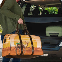 Mauritania Sahara Travel Bag Camel With Map - Wonder Print Shop