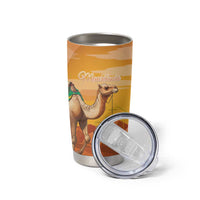 Personalized Mauritania Sahara Tumbler Cup Camel With Map - Wonder Print Shop