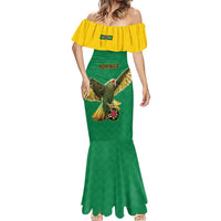 Custom Dominica Football Mermaid Dress Sisserou Parrot Green Color - Wonder Print Shop