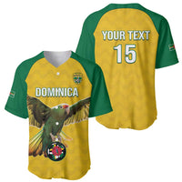 Custom Dominica Football Baseball Jersey Sisserou Parrot Yellow Color - Wonder Print Shop