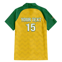 Custom Dominica Football Family Matching Mermaid Dress and Hawaiian Shirt Sisserou Parrot Yellow Color - Wonder Print Shop