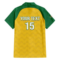 Custom Dominica Football Hawaiian Shirt Sisserou Parrot Yellow Color - Wonder Print Shop