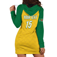 Custom Dominica Football Hoodie Dress Sisserou Parrot Yellow Color - Wonder Print Shop