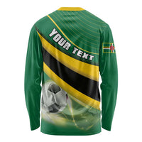 Personalised Dominica Football Long Sleeve Shirt Sporty Style - Wonder Print Shop