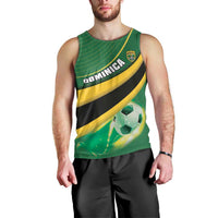 Personalised Dominica Football Men Tank Top Sporty Style - Wonder Print Shop