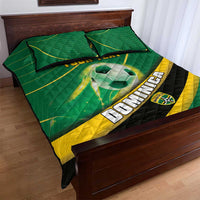 Personalised Dominica Football Quilt Bed Set Sporty Style - Wonder Print Shop