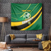 Personalised Dominica Football Tapestry Sporty Style - Wonder Print Shop