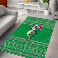 Funny Christmas Portland Frog Protest Area Rug Merry Frog-mas - Wonder Print Shop