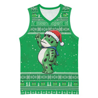 Funny Christmas Portland Frog Protest Basketball Jersey Merry Frog-mas - Wonder Print Shop