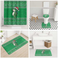 Funny Christmas Portland Frog Protest Bathroom Set Merry Frog-mas - Wonder Print Shop
